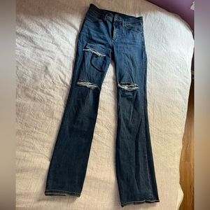 High rise flare jeans
